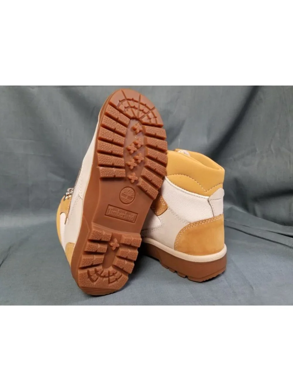 Timberland Field Boot Hi Light Beige Nubuck Kids Size 2 NEW NO BOX!